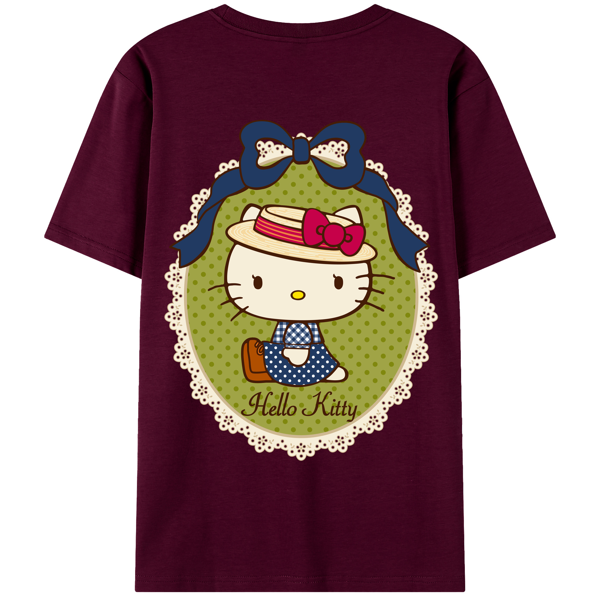 （画像用） Hello Kitty ハローキティ レディース半袖Tシャツ(バックプリント)